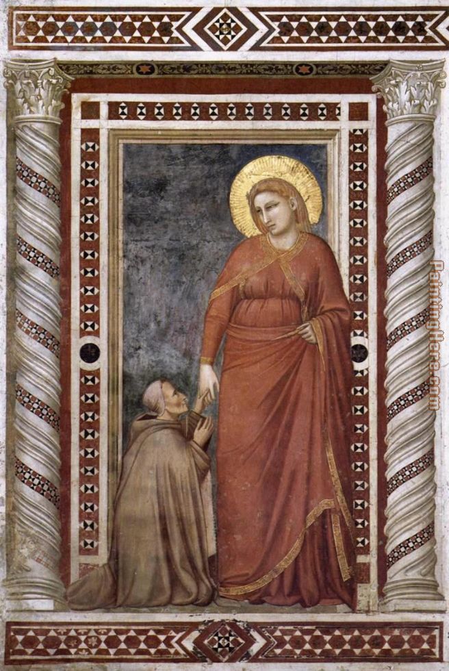 Life of Mary Magdalene Mary Magdalene and Cardinal Pontano By Giotto di Bondone painting - Unknown Artist Life of Mary Magdalene Mary Magdalene and Cardinal Pontano By Giotto di Bondone art painting